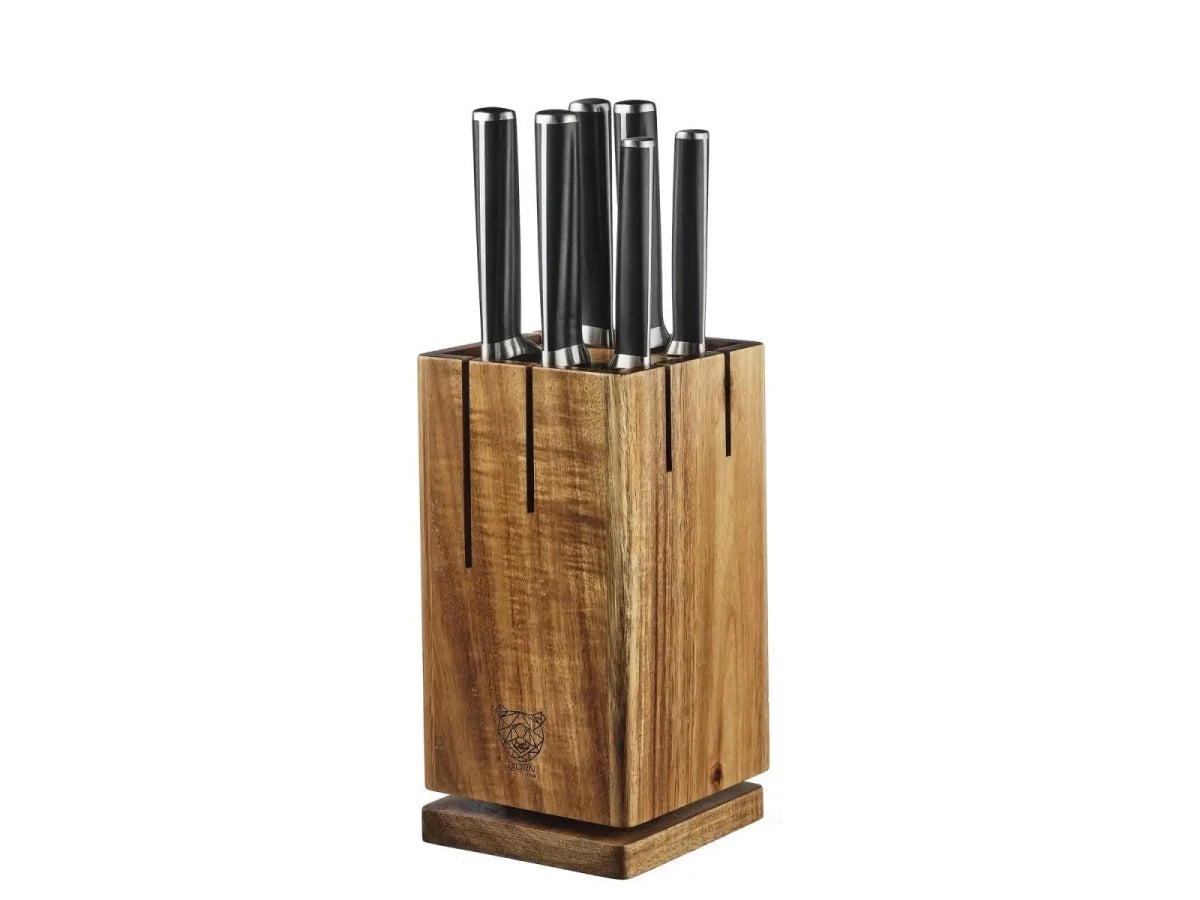 Björn Küchenmesserblock - Set JONA SKAGEN - 7 tlg. - Braun kaufen Bjorn Schweiz Webshop Onlineshop