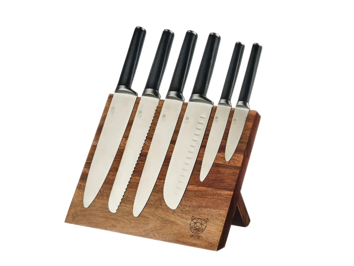 Björn Küchenmesserblock - Set JONA VANTAA - 7 tlg. - Braun kaufen Bjorn Schweiz Webshop Onlineshop