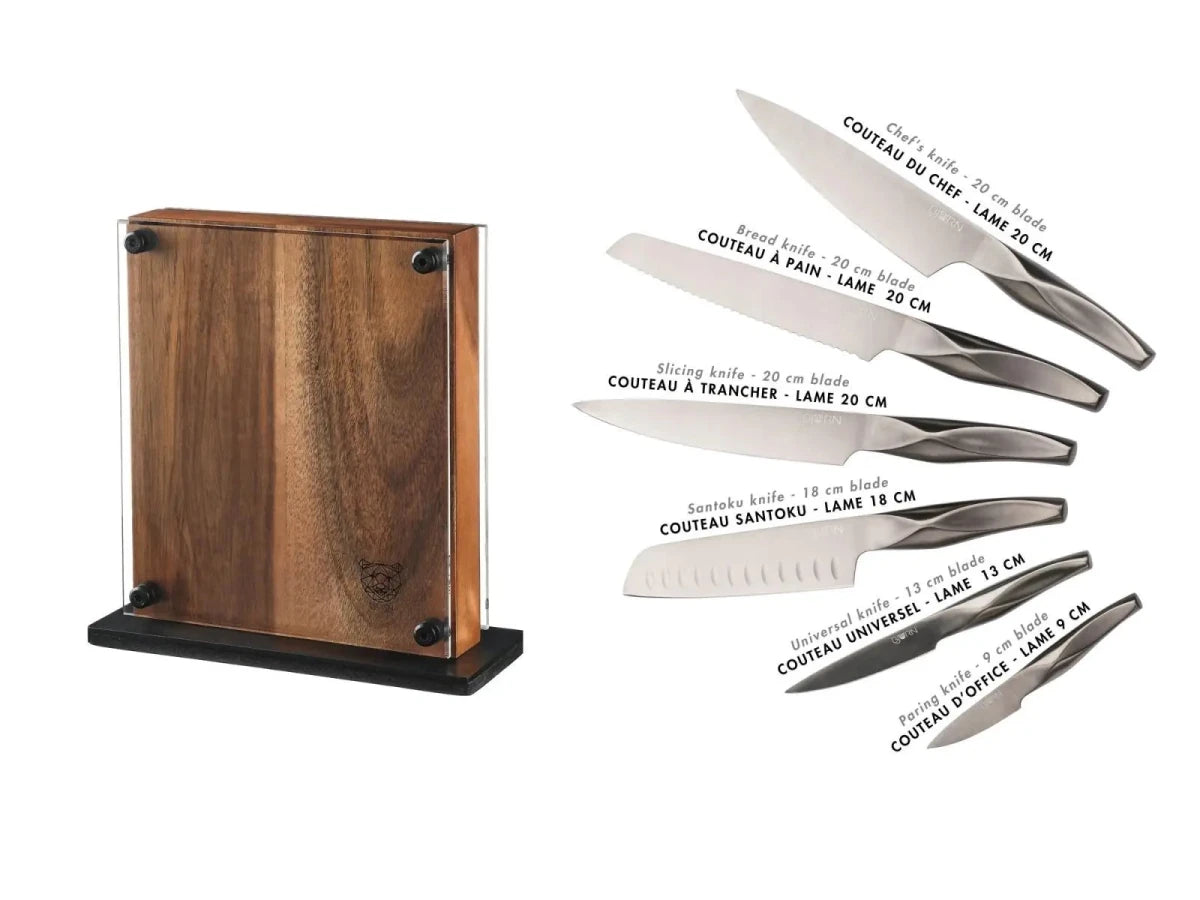 Björn Küchenmesserblock - Set LARUS RAUMA - 7 tlg. - Braun kaufen Bjorn Schweiz Webshop Onlineshop