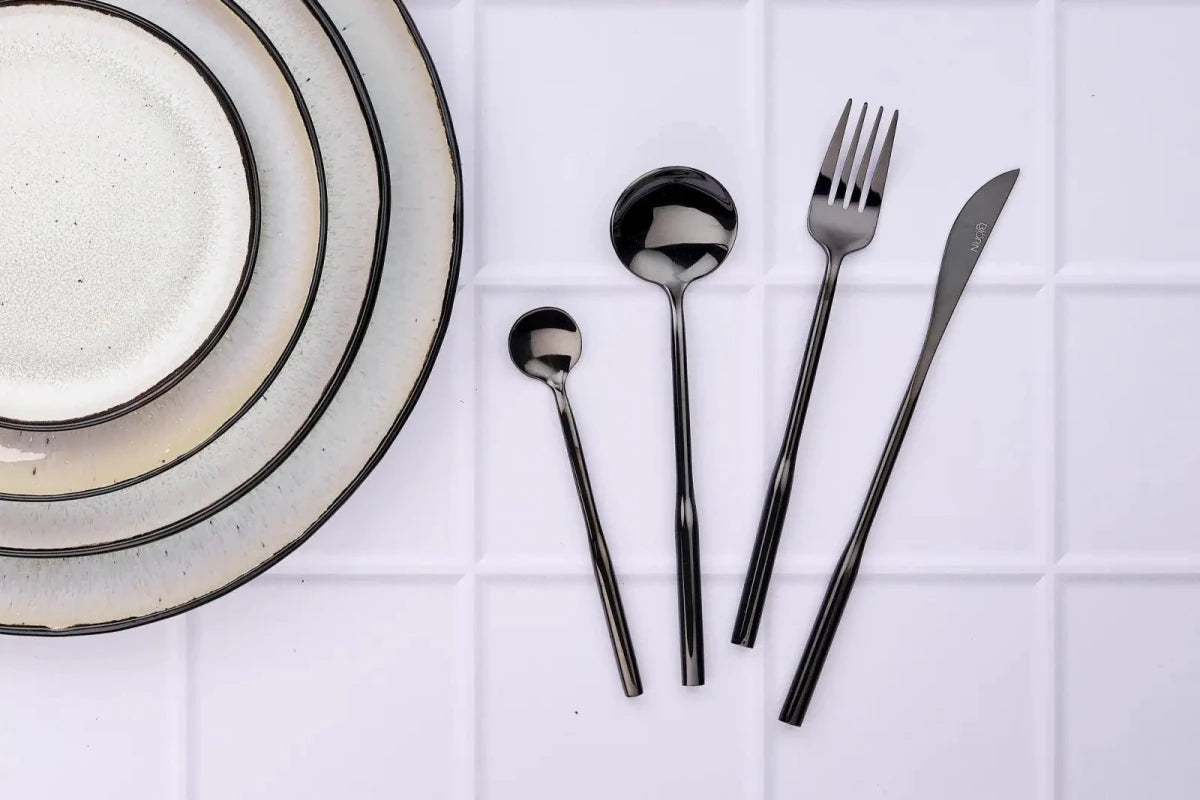 Björn Set mit 6 kleinen Löffel ABEL - 6 tlg. - Schwarz kaufen Bjorn Schweiz Webshop Onlineshop