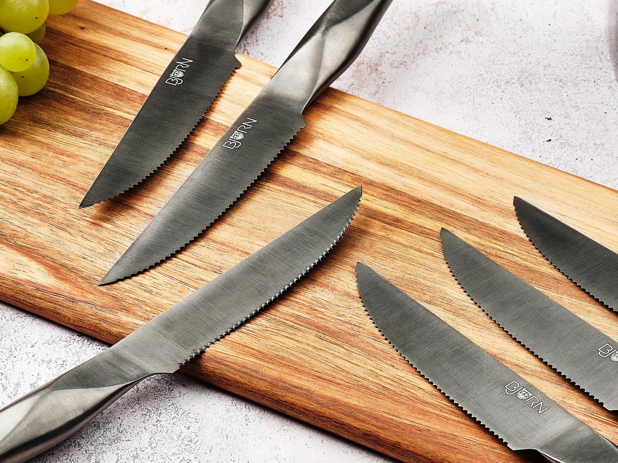 Björn Steakmesser - Set LARUS - 6 tlg. - Silber kaufen Bjorn Schweiz Webshop Onlineshop
