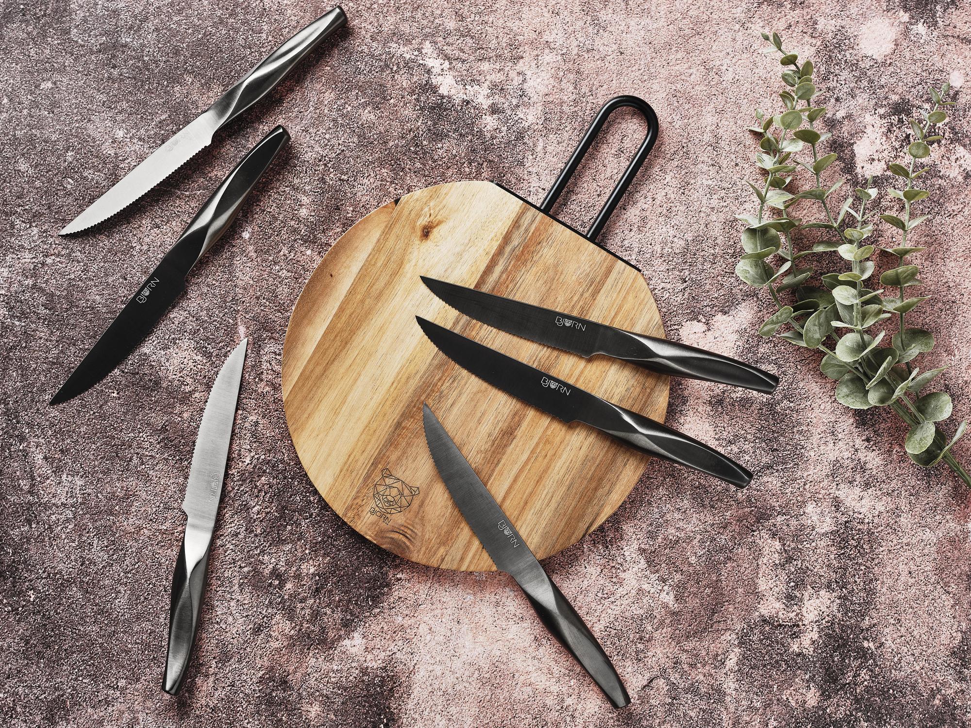 Björn Steakmesser - Set LARUS - 6 tlg. - Silber kaufen Bjorn Schweiz Webshop Onlineshop