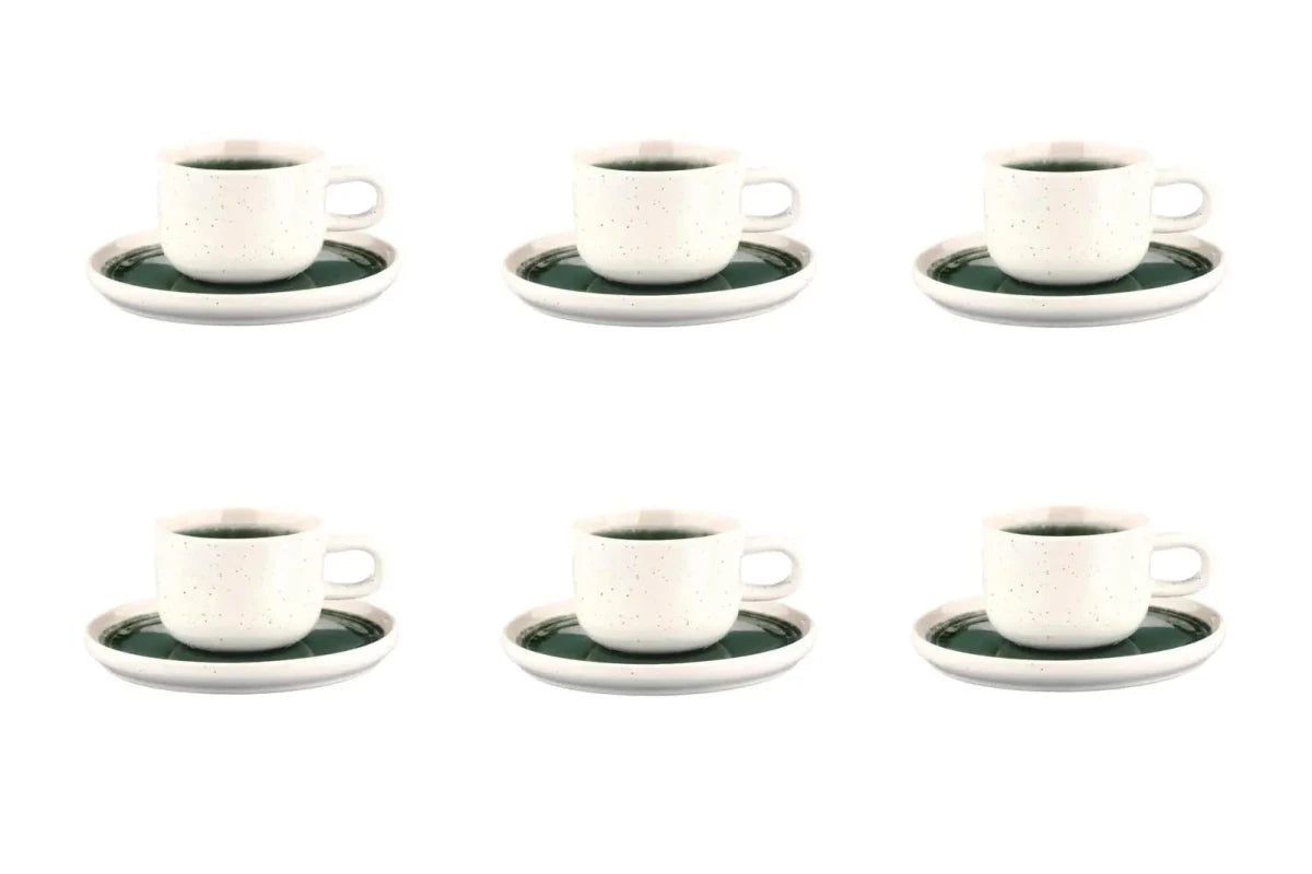 Björn Tassen 200ml und Untertasse Ø15cm OXYGEN - 12 tlg. - Graugrün kaufen Bjorn Schweiz Webshop Onlineshop