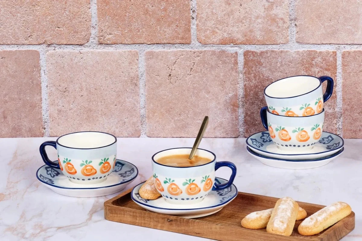 Björn Tassen - Set NAPOLI Ø15cm 200ml - 8 tlg. - Citrus kaufen Bjorn Schweiz Webshop Onlineshop