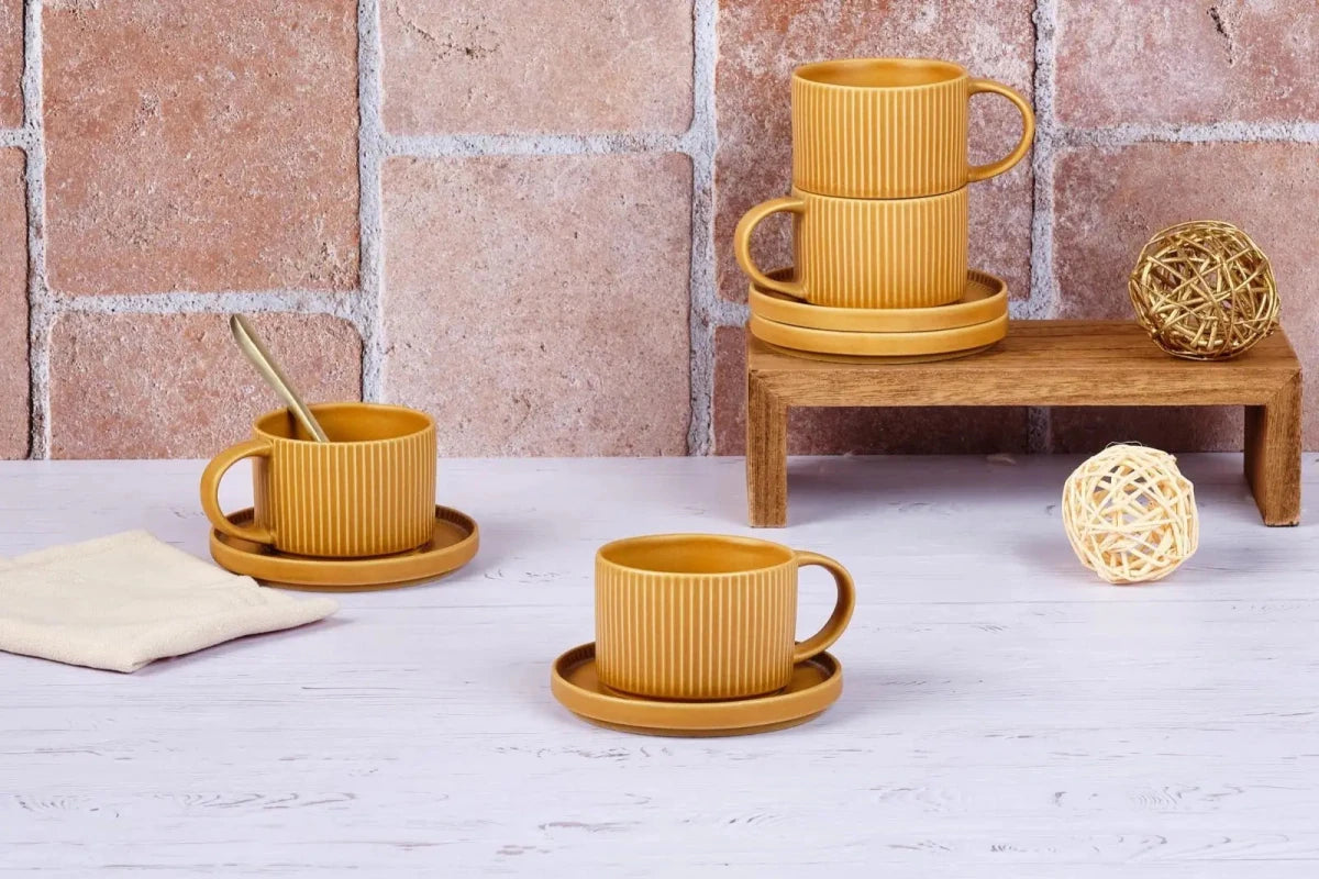 Björn Tassen - Set SCANDI Ø12cm 150ml - 8 tlg. - Ocker kaufen Bjorn Schweiz Webshop Onlineshop