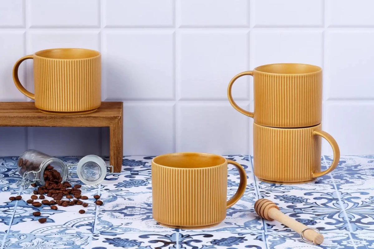 Björn Tassen - Set SCANDI Ø12cm 500ml - 4 tlg. - Ocker kaufen Bjorn Schweiz Webshop Onlineshop