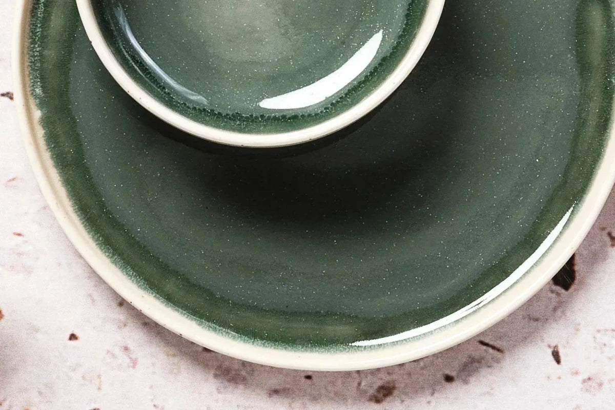 Björn Teller - Set OXYGEN Ø21,5cm - 6 tlg. - Graugrün kaufen Bjorn Schweiz Webshop Onlineshop