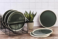 Björn Teller - Set OXYGEN Ø27cm - 6 tlg. - Graugrün kaufen Bjorn Schweiz Webshop Onlineshop