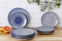 Björn Teller - Set PATTERN Ø21cm - 6 tlg. - Dunkelblau kaufen Bjorn Schweiz Webshop Onlineshop