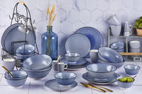 Björn Teller - Set PATTERN Ø21cm - 6 tlg. - Dunkelblau kaufen Bjorn Schweiz Webshop Onlineshop