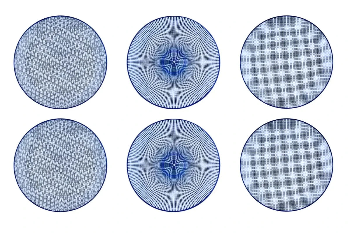 Björn Teller - Set PATTERN Ø26cm - 6 tlg. - Dunkelblau kaufen Bjorn Schweiz Webshop Onlineshop