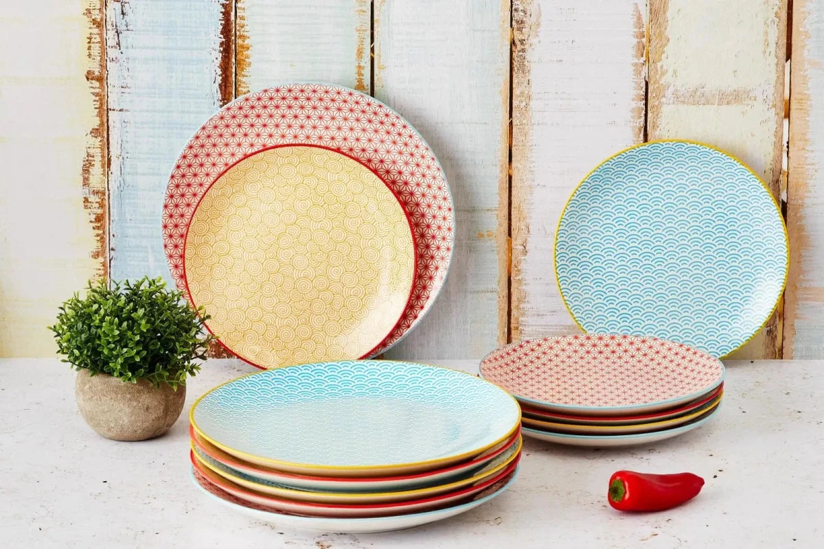 Björn Teller - Set PATTERN Ø26cm - 6 tlg. - Farbig kaufen Bjorn Schweiz Webshop Onlineshop