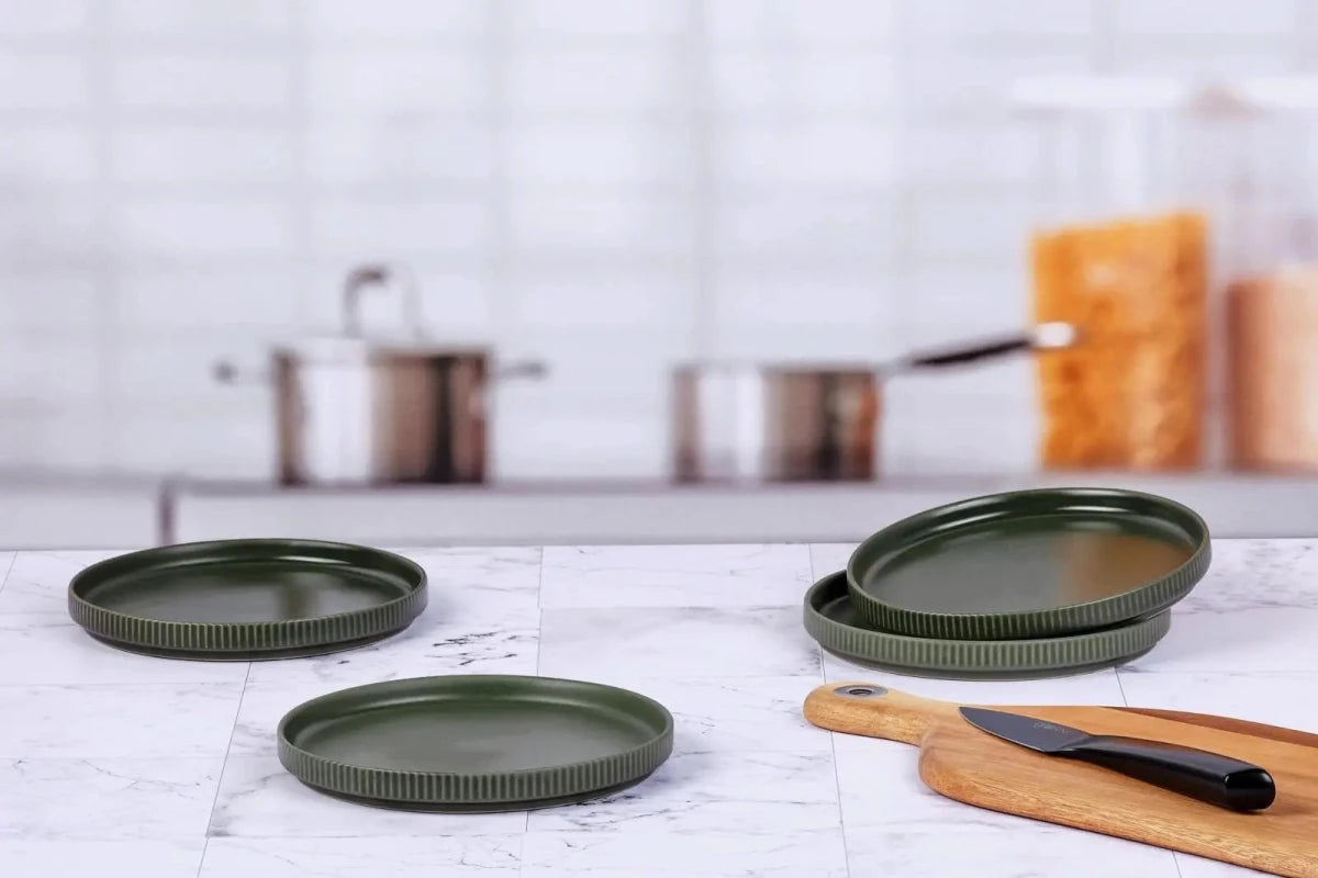 Björn Teller - Set SCANDI Ø16,5cm - 4 tlg. - Oliv kaufen Bjorn Schweiz Webshop Onlineshop