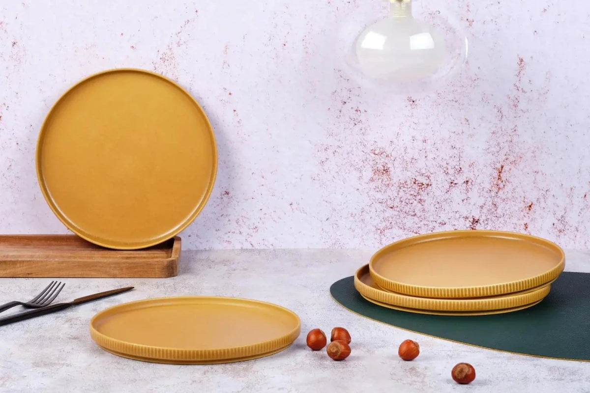 Björn Teller - Set SCANDI Ø21,5cm - 4 tlg. - Ocker kaufen Bjorn Schweiz Webshop Onlineshop