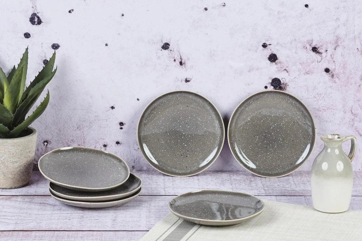 Björn Teller - Set STELLAR Ø18cm - 6 tlg. - Betongrau kaufen Bjorn Schweiz Webshop Onlineshop