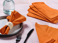 Björn Tischserviette - Leinen & Baumwolle - 6 tlg. - Orange kaufen Bjorn Schweiz Webshop Onlineshop