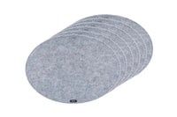 Björn Tischset "oval" - recycelter Filz - 6 tlg. - Grau kaufen Bjorn Schweiz Webshop Onlineshop