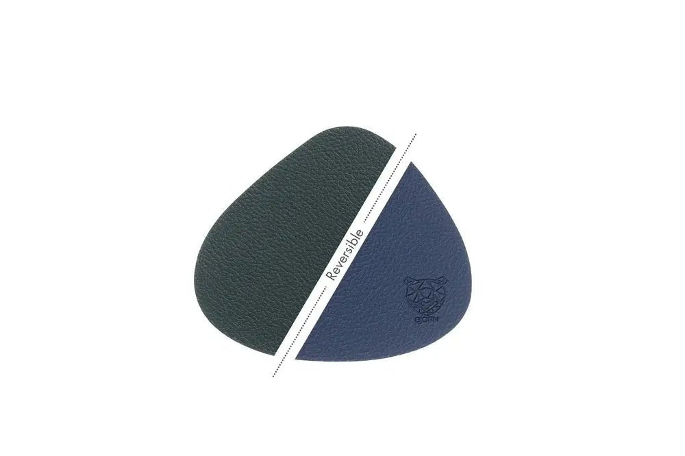 Björn Wendbare Untersetzer "stone" - recyceltes Leder - 6 tlg. - Blau/Grau kaufen Bjorn Schweiz Webshop Onlineshop