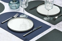 Björn Wendbares Tischset "arcus" - recyceltes Leder - 6 tlg. - Blau/Grau kaufen Bjorn Schweiz Webshop Onlineshop