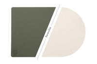 Björn Wendbares Tischset "arcus" - recyceltes Leder - 6 tlg. - Creme/Grün kaufen Bjorn Schweiz Webshop Onlineshop