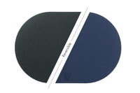 Björn Wendbares Tischset "oval" - recyceltes Leder - 6 tlg. - Blau/Grau kaufen Bjorn Schweiz Webshop Onlineshop