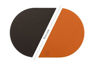 Björn Wendbares Tischset "oval" - recyceltes Leder - 6 tlg. - Orange/Braun kaufen Bjorn Schweiz Webshop Onlineshop
