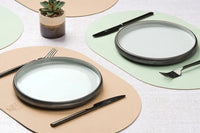 Björn Wendbares Tischset "oval" - recyceltes Leder - 6 tlg. - Rosa/Grün kaufen Bjorn Schweiz Webshop Onlineshop
