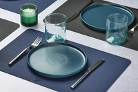 Björn Wendbares Tischset "rechteckig" - recyceltes Leder - 6 tlg. - Blau/Grau kaufen Bjorn Schweiz Webshop Onlineshop