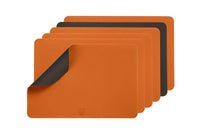 Björn Wendbares Tischset "rechteckig" - recyceltes Leder - 6 tlg. - Orange/Braun kaufen Bjorn Schweiz Webshop Onlineshop