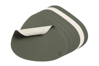 Björn Wendbares Tischset "stone" - recyceltes Leder - 6 tlg. - Creme/Grün kaufen Bjorn Schweiz Webshop Onlineshop
