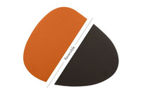 Björn Wendbares Tischset "stone" - recyceltes Leder - 6 tlg. - Orange/Braun kaufen Bjorn Schweiz Webshop Onlineshop